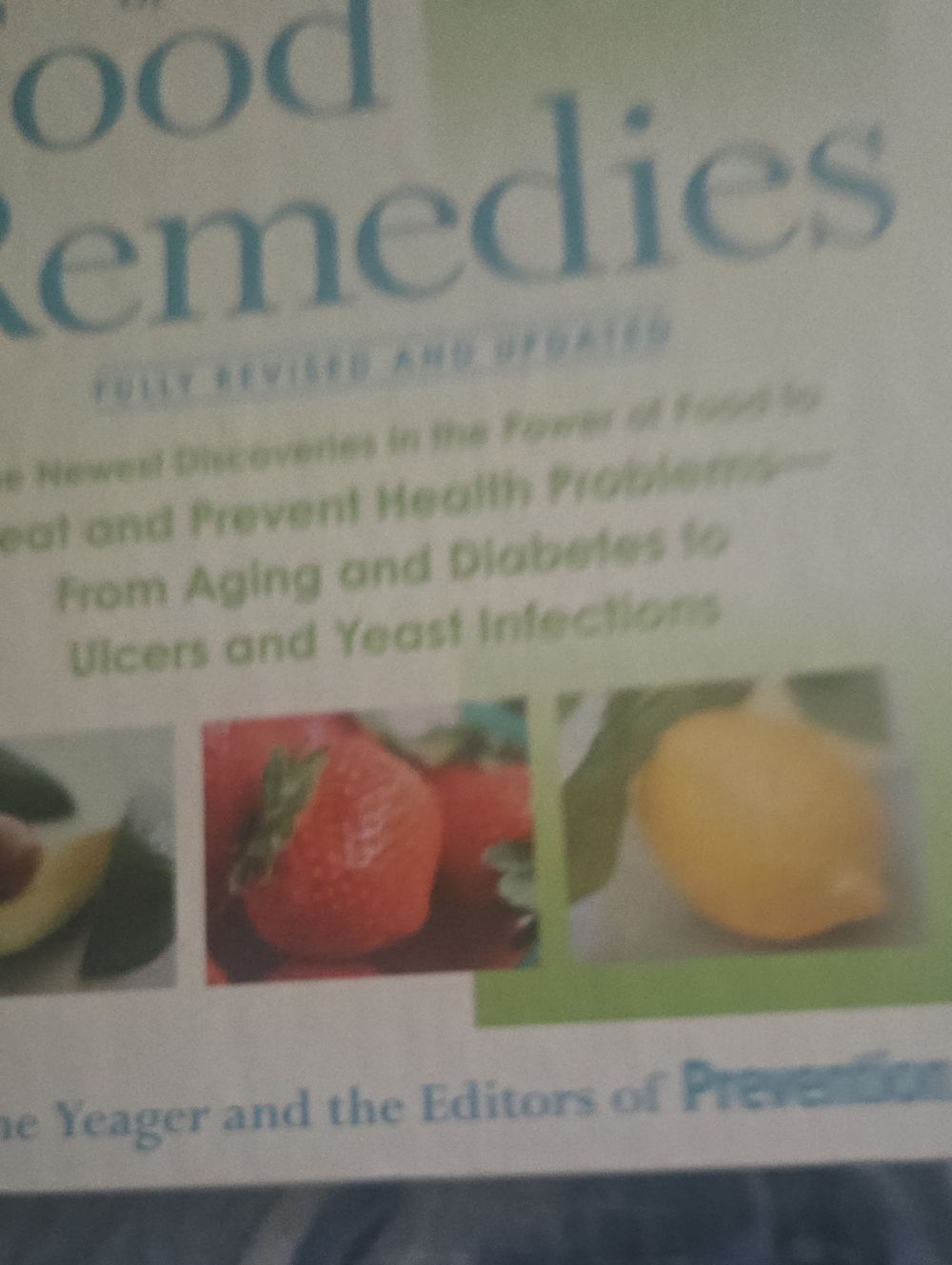 Food Remedies Book Cover - Fruit Photo Collage